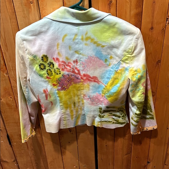 Colorful Hand-Painted Jacket - Picture 3 of 12